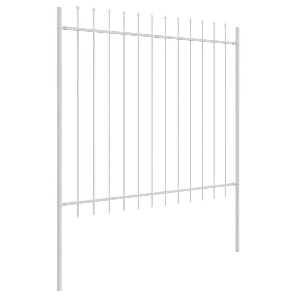 Tuinhek 2 pcs Wit 3,4 x 1,5 m Poedercoating staal