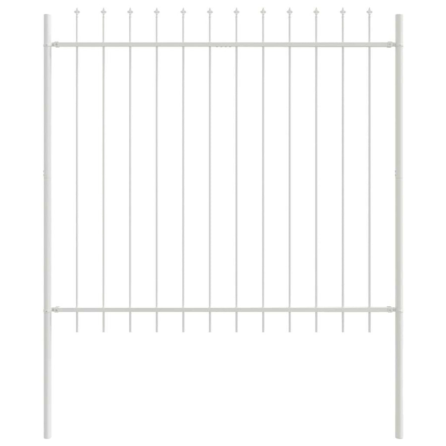 Tuinhek 3 pcs Wit 5,1 x 1,5 m Poedercoating staal