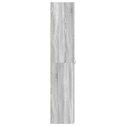 Schoenenkast met plank Grijs 80 x 35.5 x 180 cm Bewerkt hout