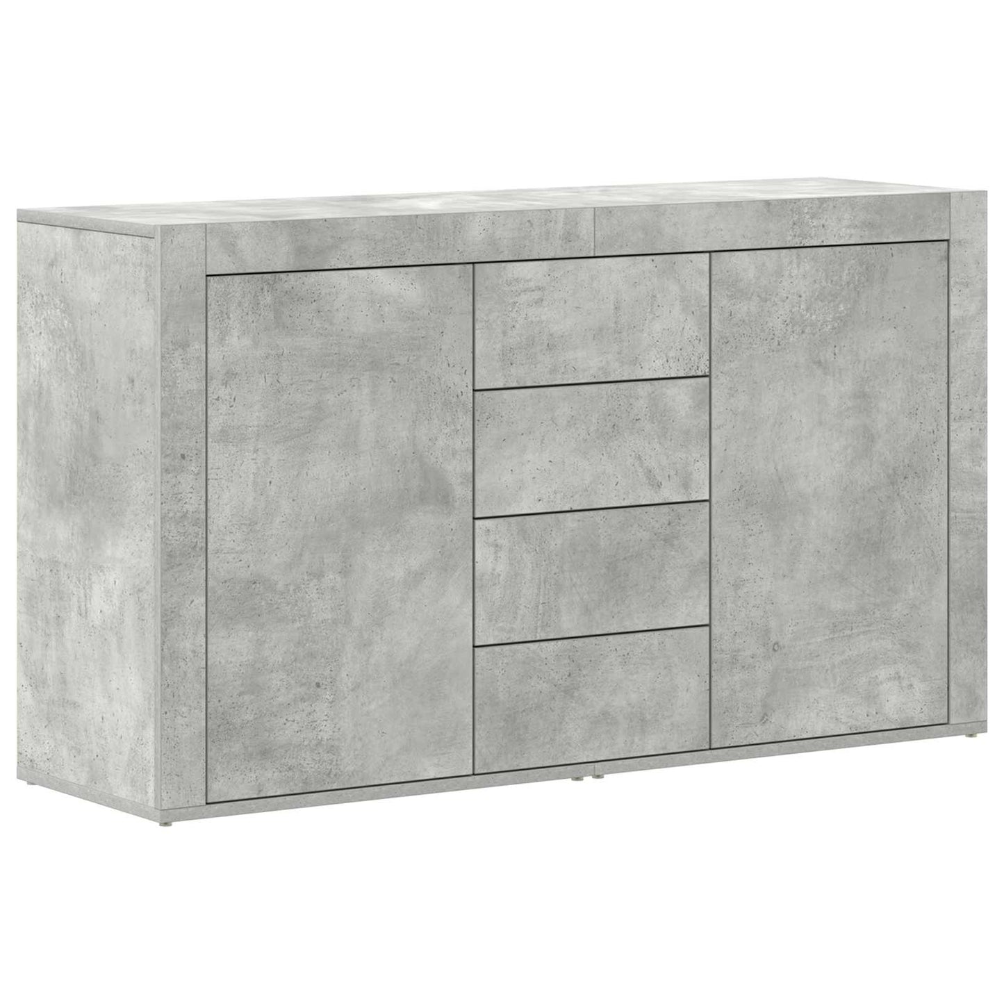 Dressoir met lade Beton Grijs 120 x 36 x 69 cm Bewerkt hout