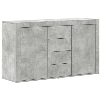 Dressoir met lade Beton Grijs 120 x 36 x 69 cm Bewerkt hout