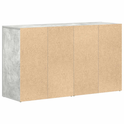 Dressoir met lade Beton Grijs 120 x 36 x 69 cm Bewerkt hout
