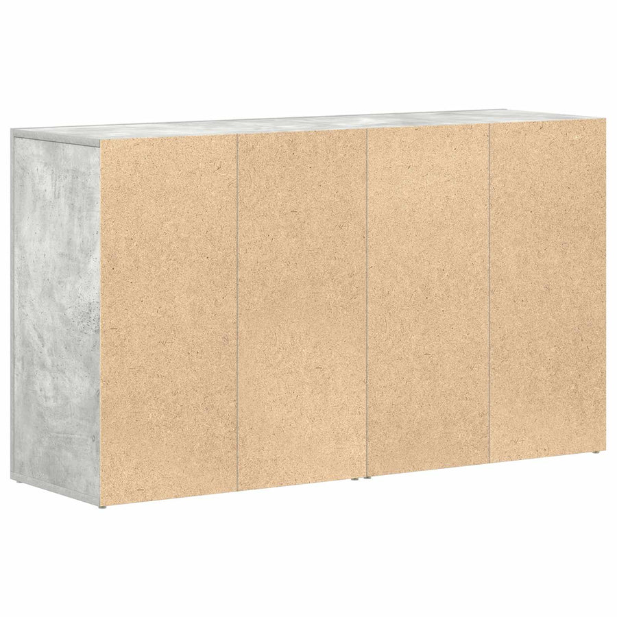 Dressoir met lade Beton Grijs 120 x 36 x 69 cm Bewerkt hout