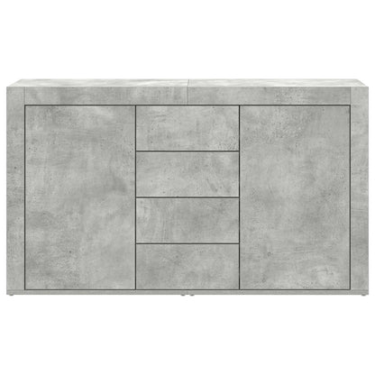 Dressoir met lade Beton Grijs 120 x 36 x 69 cm Bewerkt hout
