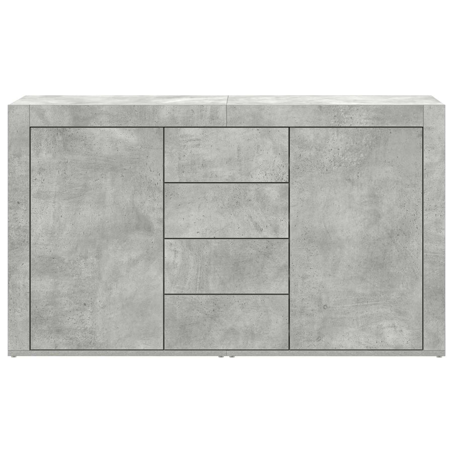 Dressoir met lade Beton Grijs 120 x 36 x 69 cm Bewerkt hout