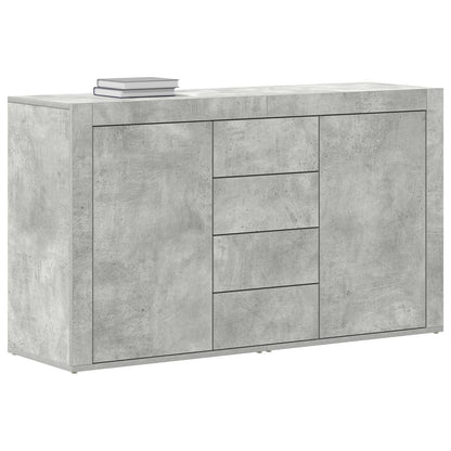 Dressoir met lade Beton Grijs 120 x 36 x 69 cm Bewerkt hout