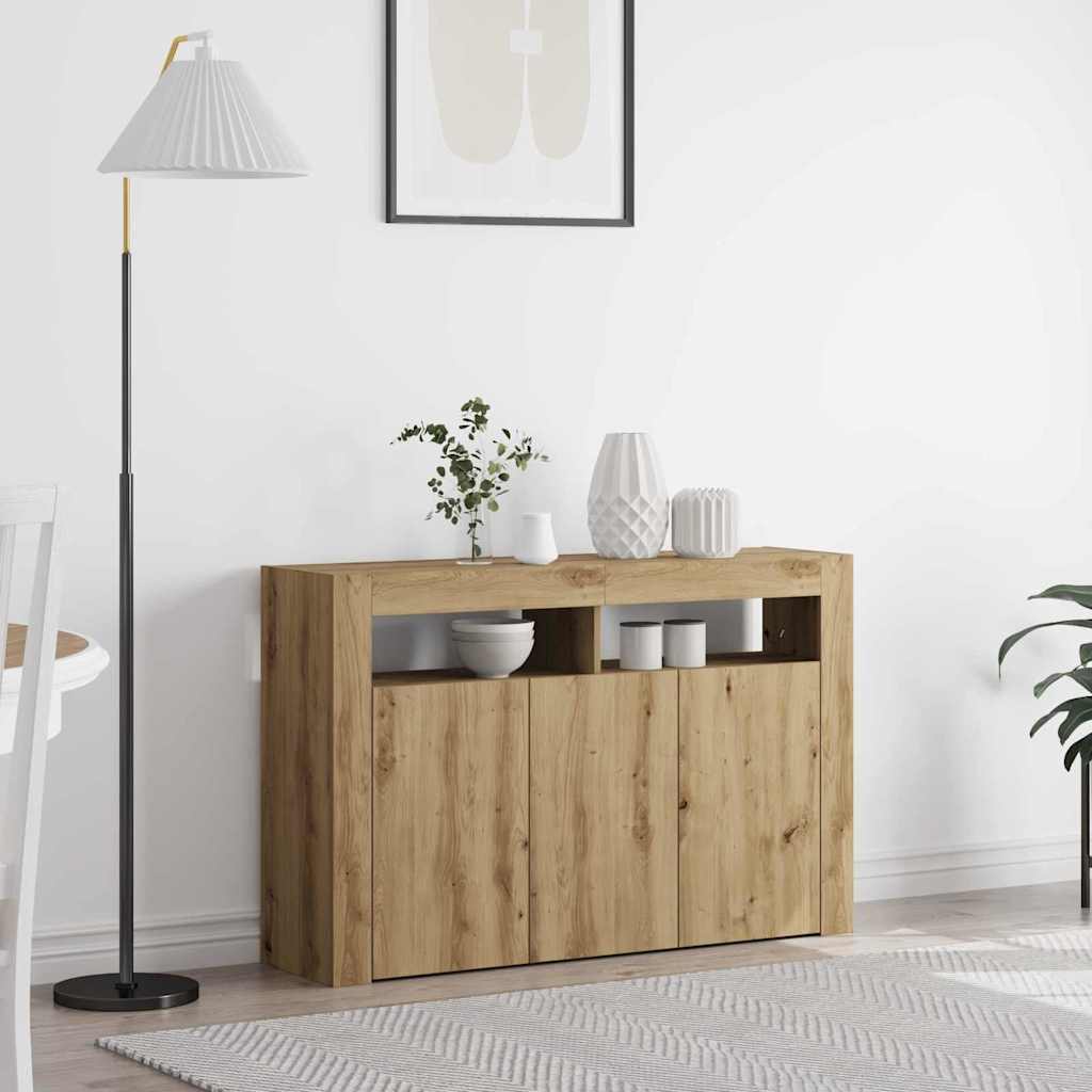 Dressoir Artisan Eiken 116 x 30 x 75 cm Bewerkt hout