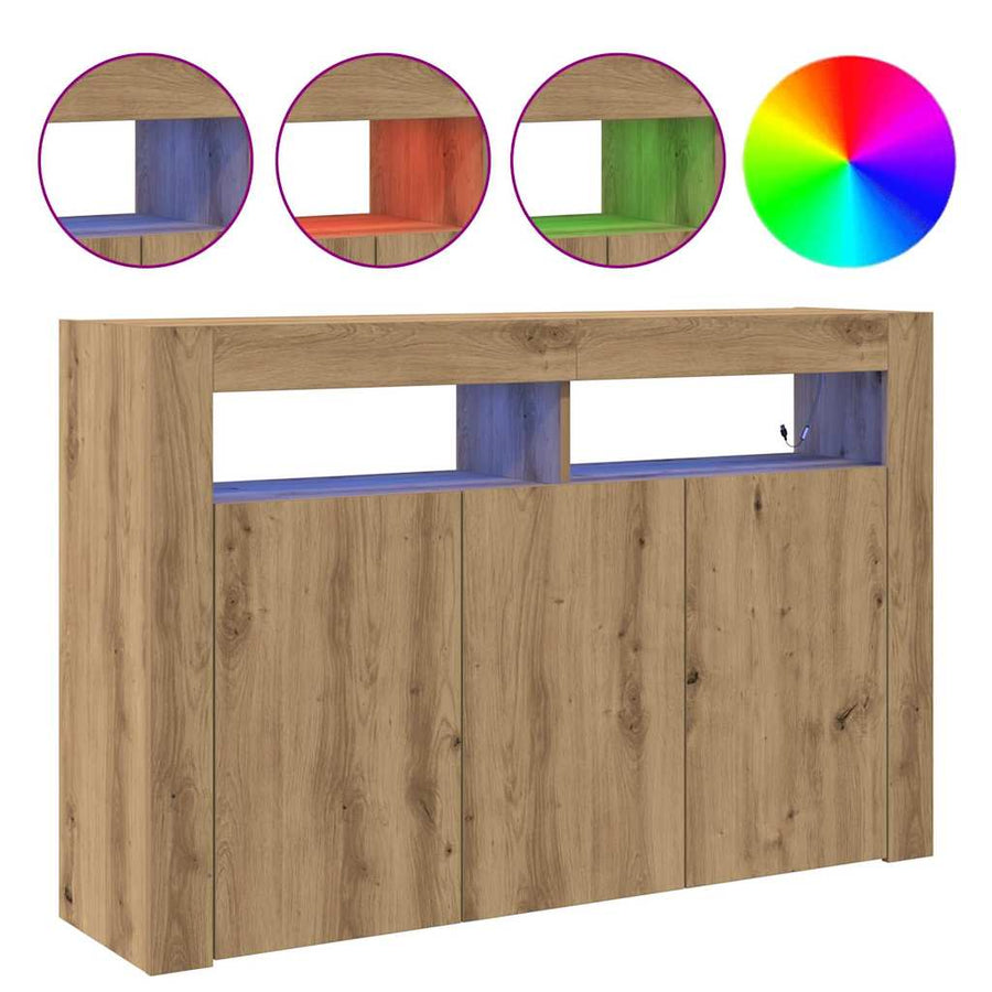 Dressoir Artisan Eiken 116 x 30 x 75 cm Bewerkt hout