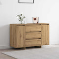 Dressoir met lade Artisan Eiken 120 x 41 x 75 cm Bewerkt hout