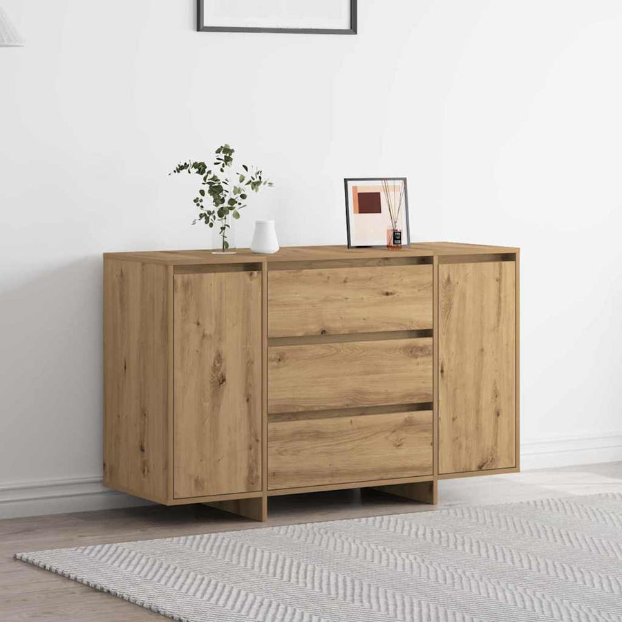 Dressoir met lade Artisan Eiken 120 x 41 x 75 cm Bewerkt hout