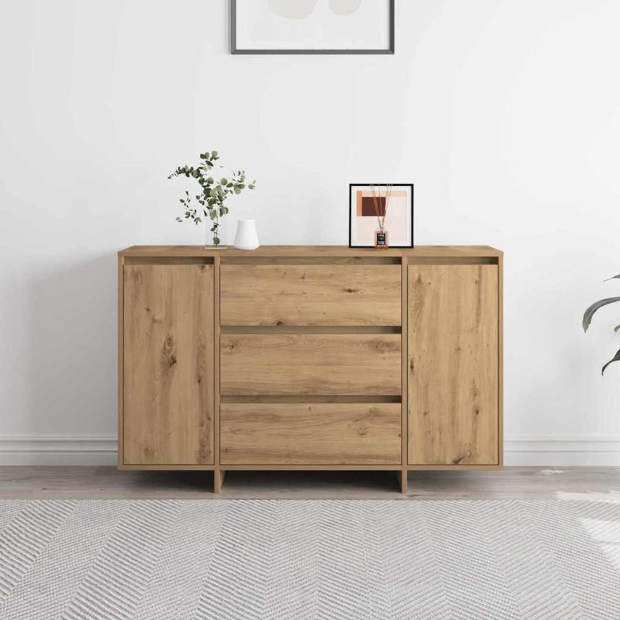 Dressoir met lade Artisan Eiken 120 x 41 x 75 cm Bewerkt hout