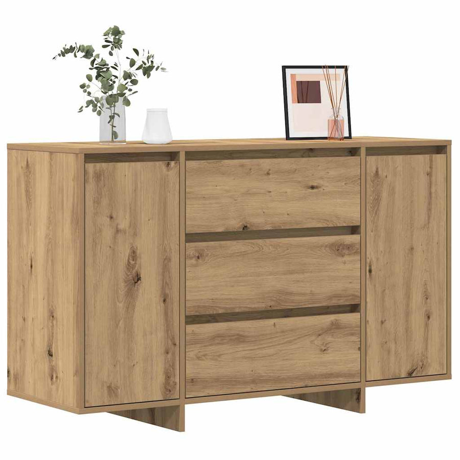 Dressoir met lade Artisan Eiken 120 x 41 x 75 cm Bewerkt hout