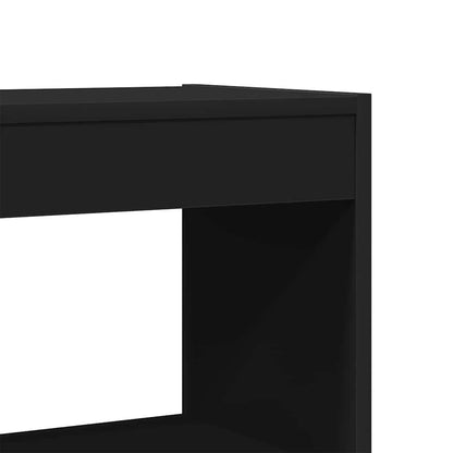 Boekenkast Zwart 100 x 30 x 198 cm Bewerkt hout