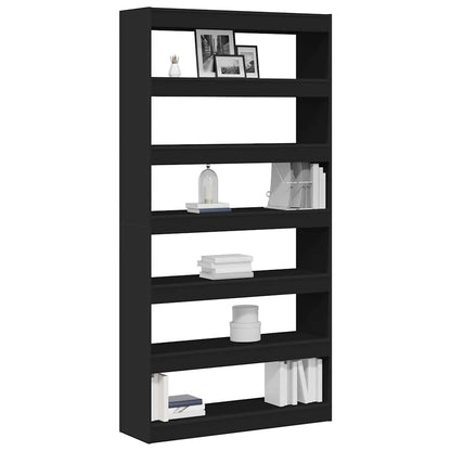 Boekenkast Zwart 100 x 30 x 198 cm Bewerkt hout