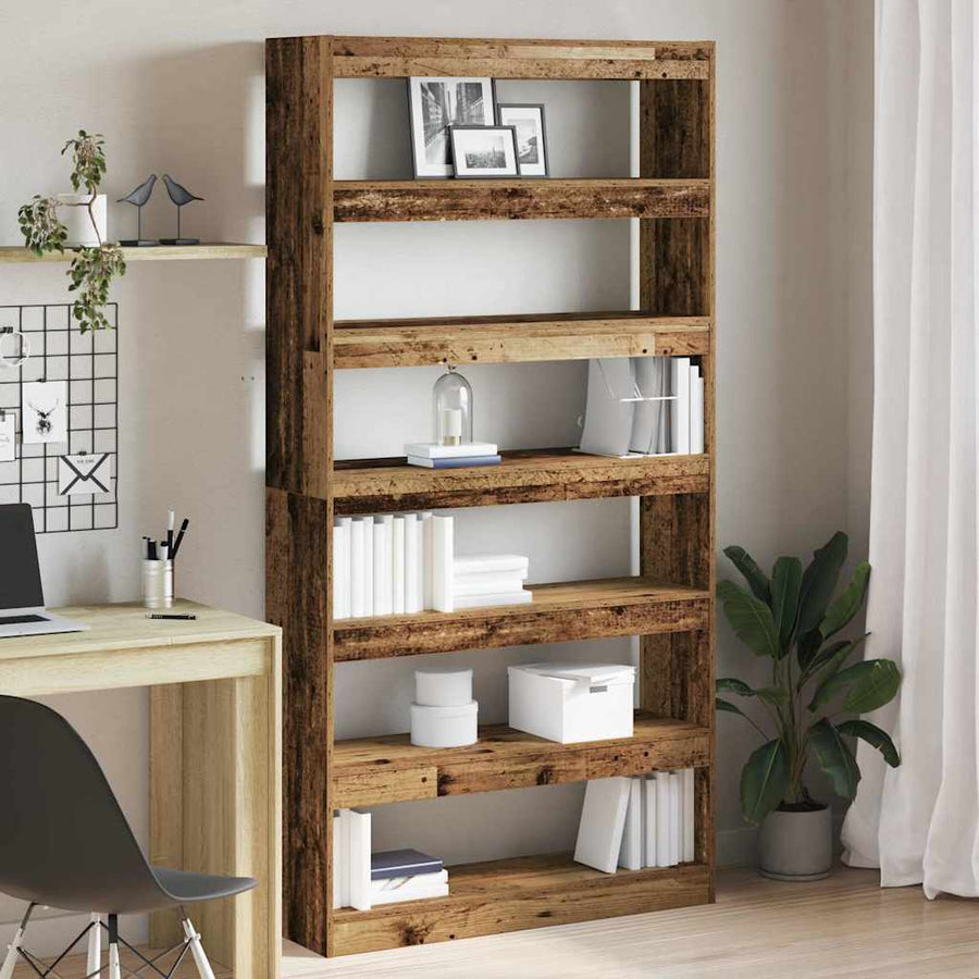 Boekenkast Afvalhout 100 x 30 x 198 cm Bewerkt hout