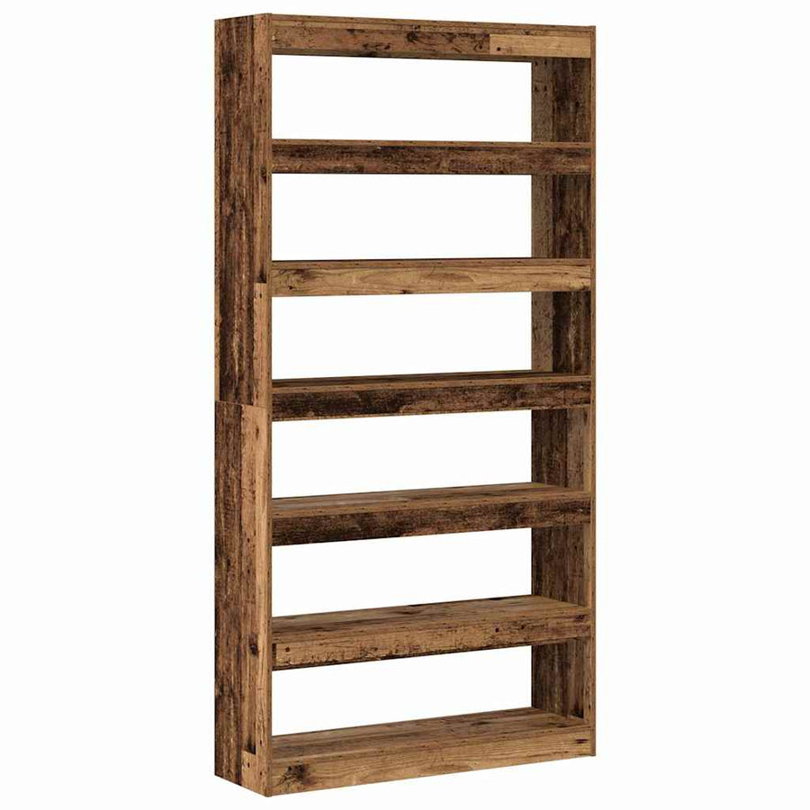 Boekenkast Afvalhout 100 x 30 x 198 cm Bewerkt hout