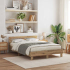 Bedframe Artisan Eiken 150x200 cm met hoofdeinde