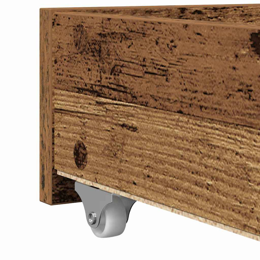 Dagbed met hoofdeinde Oud Hout 90 x 190 cm Bewerkt hout