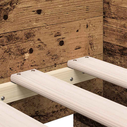 Dagbed met hoofdeinde Oud Hout 90 x 190 cm Bewerkt hout