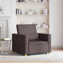 Uittrekbaar slaapbank eenpersoons Donkerbruin 90 x 165 x 87 cm