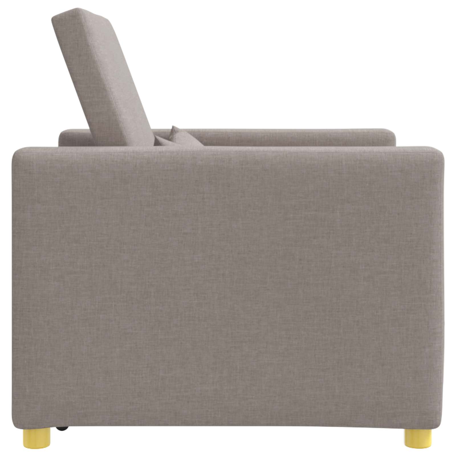Uittrekbaar slaapbank eenpersoons Taupe 90 x 165 x 87 cm Stof