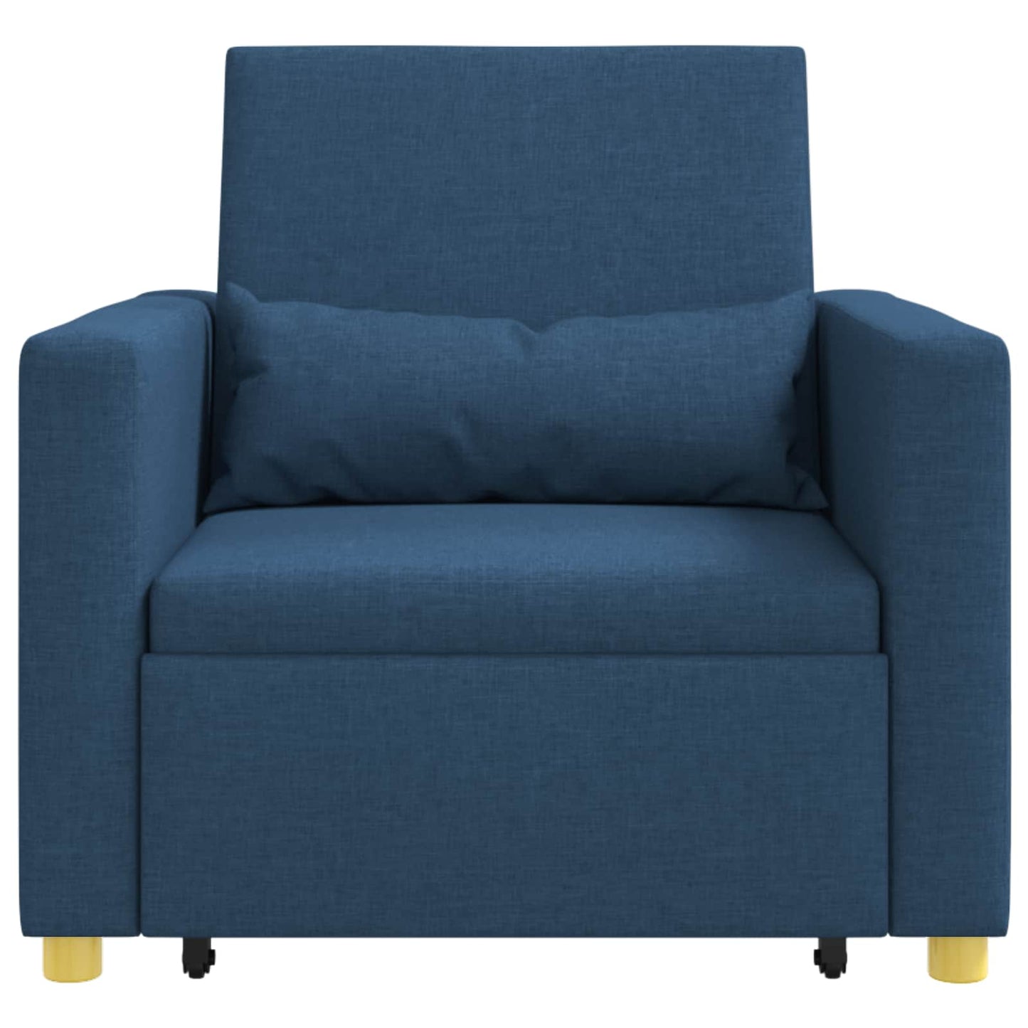 Uittrekbaar slaapbank eenpersoons Blauw 90 x 165 x 87 cm Stof