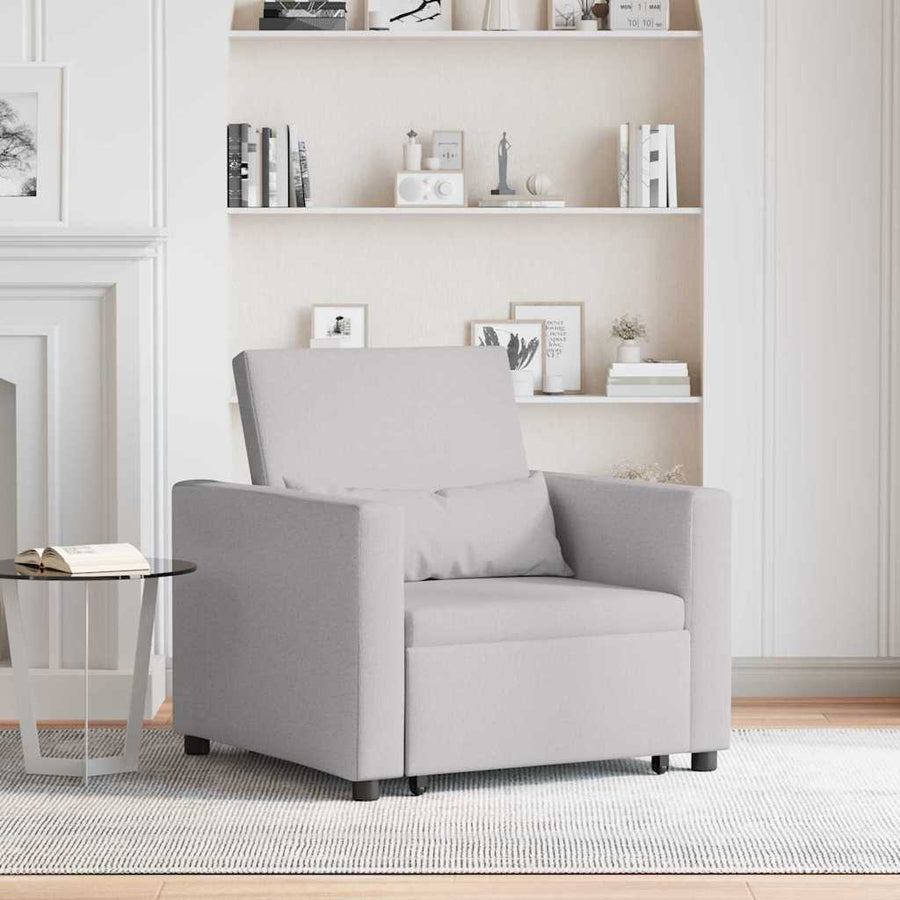 3-in-1 Eenpersoons Sofa Bed Converteerbaar in Cloud Grijs