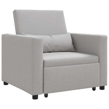 3-in-1 Eenpersoons Sofa Bed Converteerbaar in Cloud Grijs