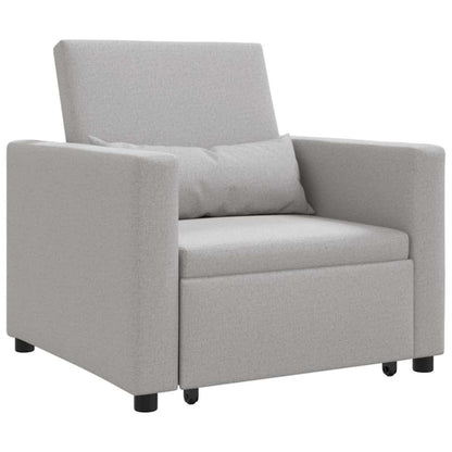 3-in-1 Eenpersoons Sofa Bed Converteerbaar in Cloud Grijs
