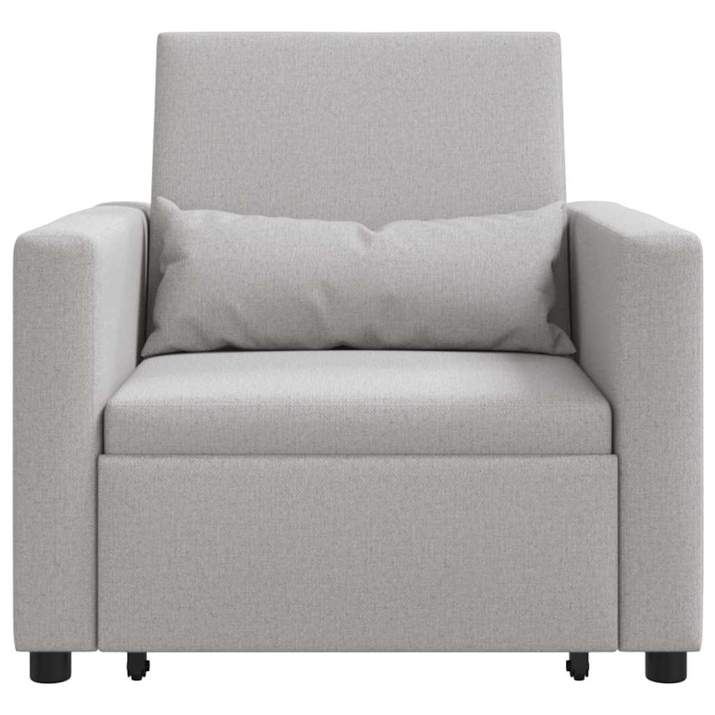 3-in-1 Eenpersoons Sofa Bed Converteerbaar in Cloud Grijs