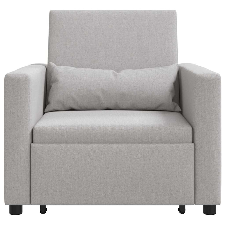 3-in-1 Eenpersoons Sofa Bed Converteerbaar in Cloud Grijs