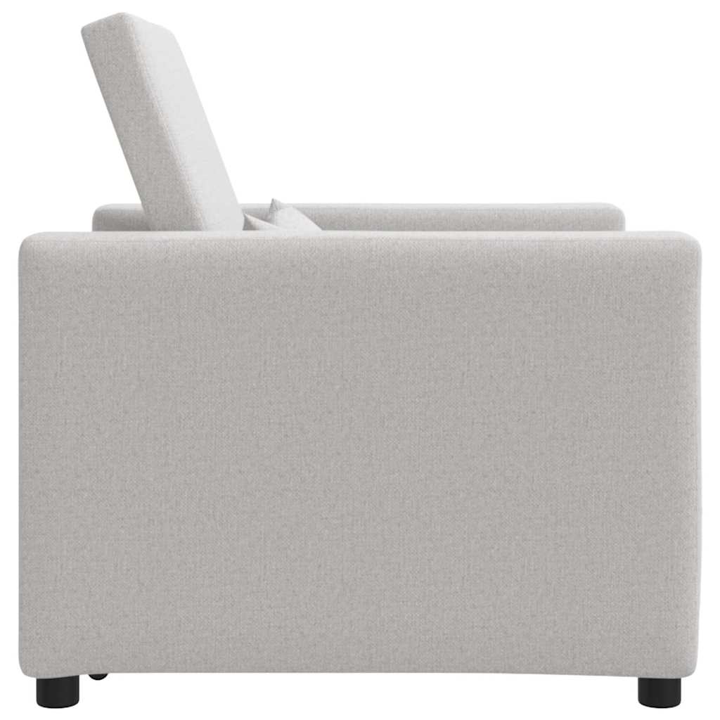 3-in-1 Eenpersoons Sofa Bed Converteerbaar in Cloud Grijs