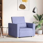 Slaapbank eenpersoons jeans blauw 90x165x87 cm