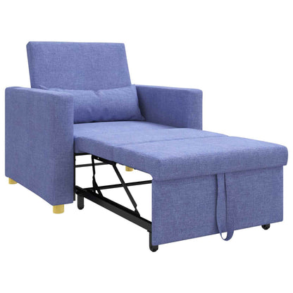 Uittrekbaar slaapbank eenpersoons Jeans blauw 90 x 165 x 87 cm