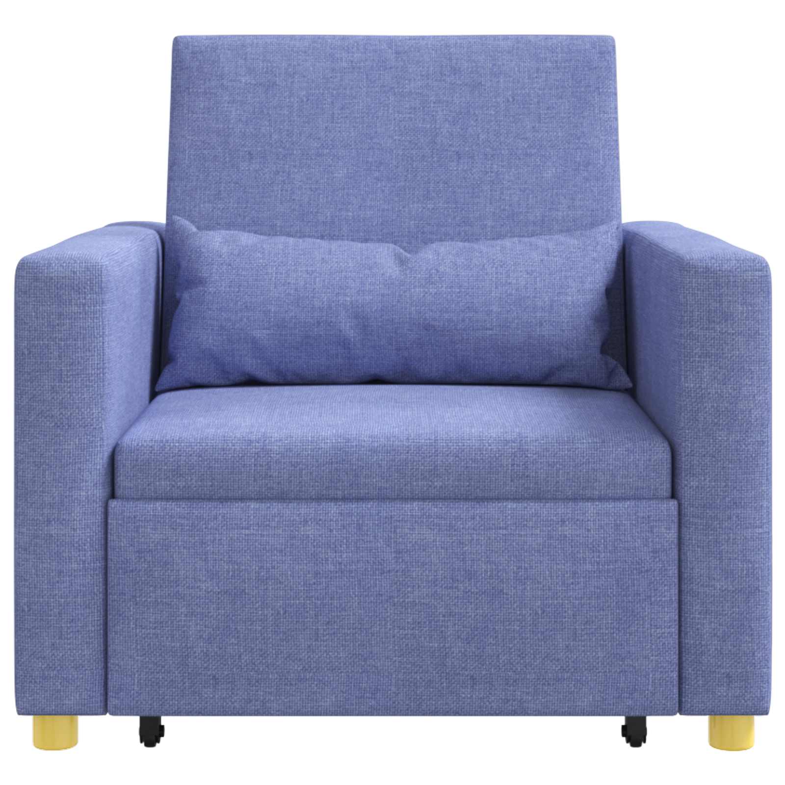 Uittrekbaar slaapbank eenpersoons Jeans blauw 90 x 165 x 87 cm