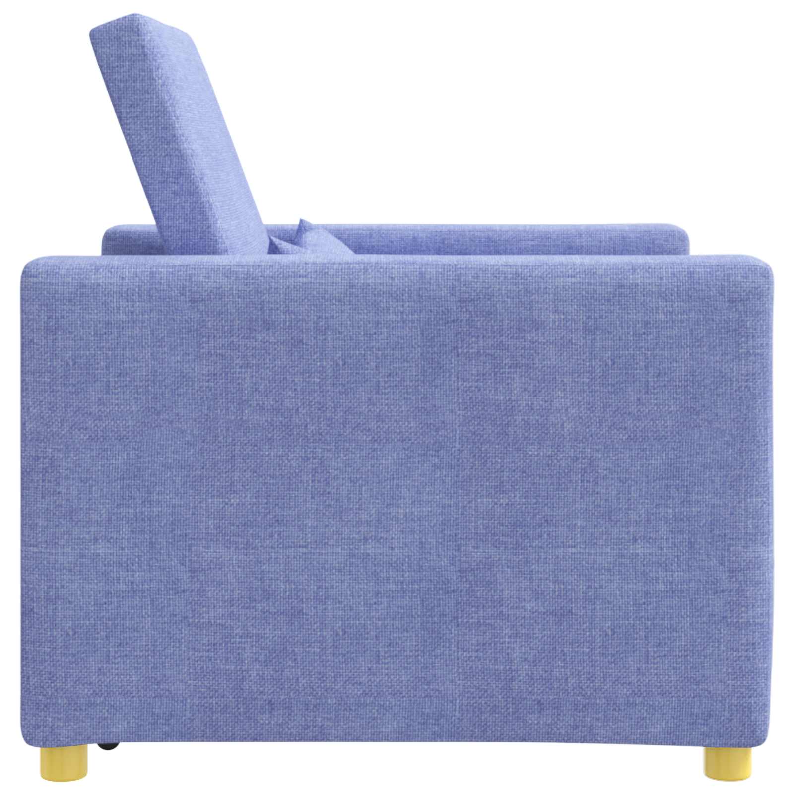 Uittrekbaar slaapbank eenpersoons Jeans blauw 90 x 165 x 87 cm