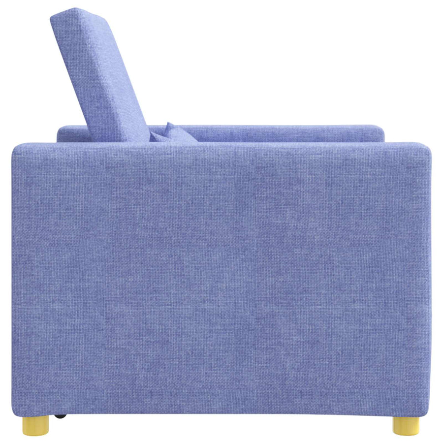 Uittrekbaar slaapbank eenpersoons Jeans blauw 90 x 165 x 87 cm