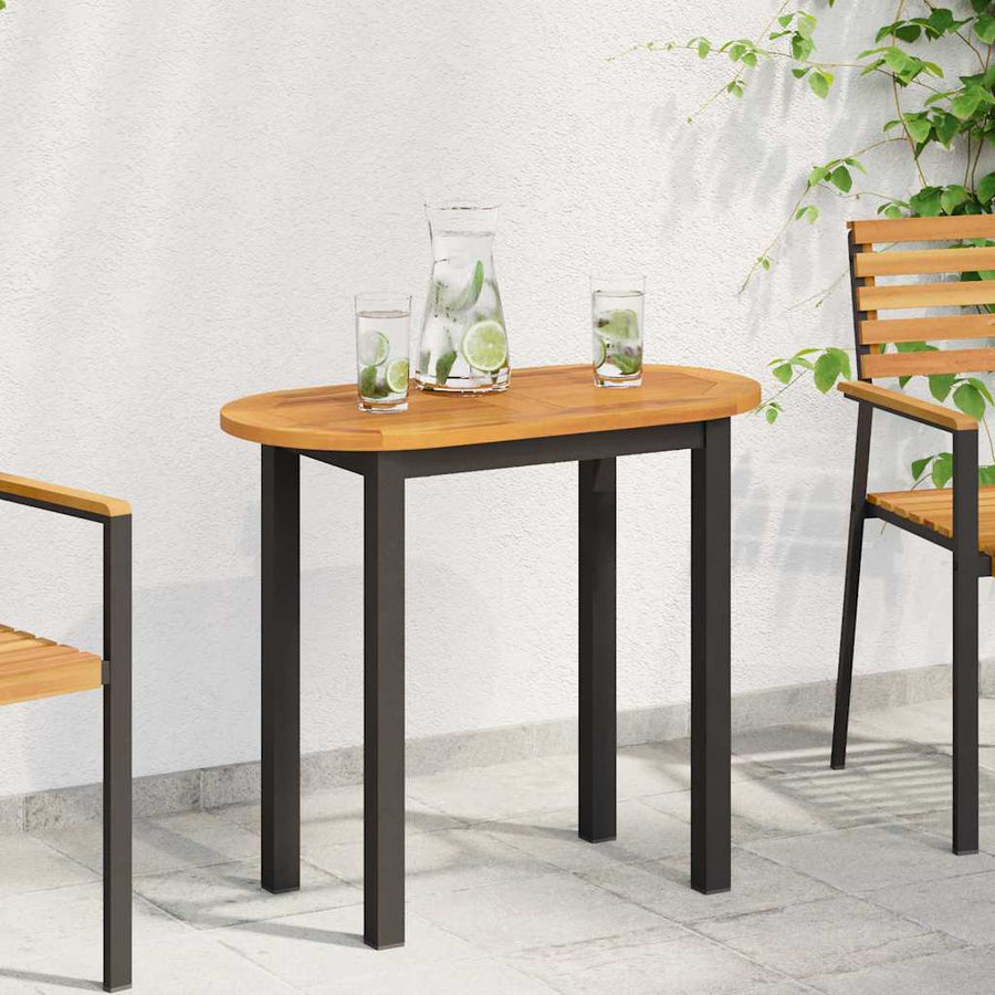 Tafelblad Olie naturel 80 x 40 x 2 cm Massief Acaciahout