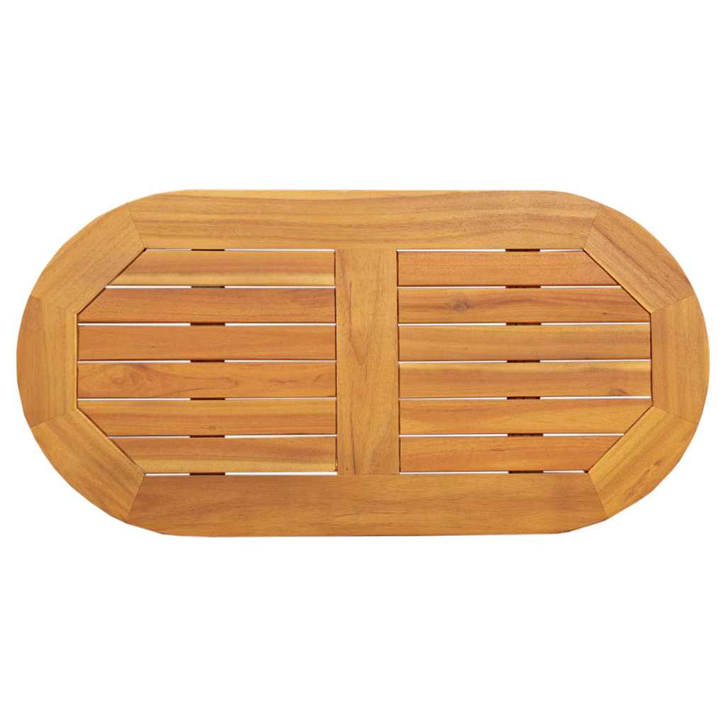 Tafelblad Olie naturel 80 x 40 x 2 cm Massief Acaciahout