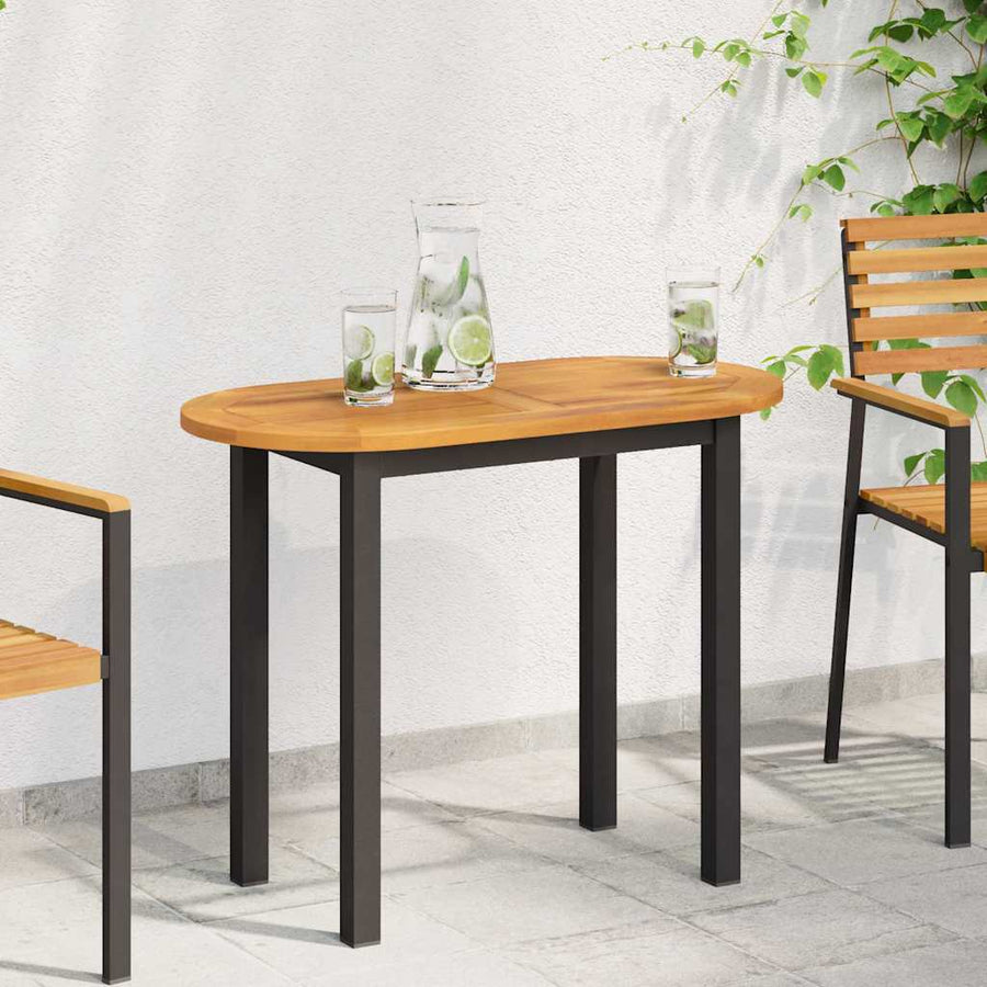 Tafelblad Olie naturel 90 x 45 x 2 cm Massief Acaciahout
