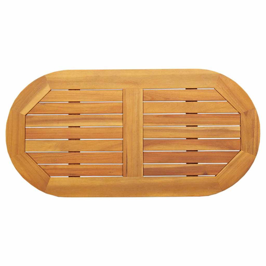 Tafelblad Olie naturel 90 x 45 x 2 cm Massief Acaciahout