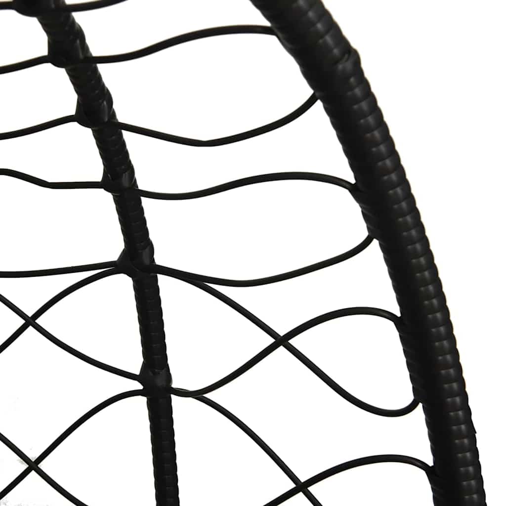 Hangende ei-stoel Antraciet 91.5 x 60 x 110 cm poly rattan