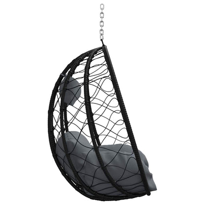 Hangende ei-stoel Antraciet 91.5 x 60 x 110 cm poly rattan