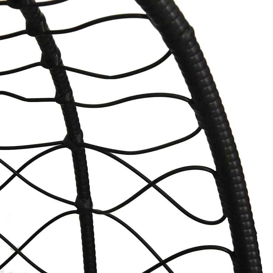 Hangende ei-stoel Crèmewit 91,5 x 60 x 110 cm poly rattan