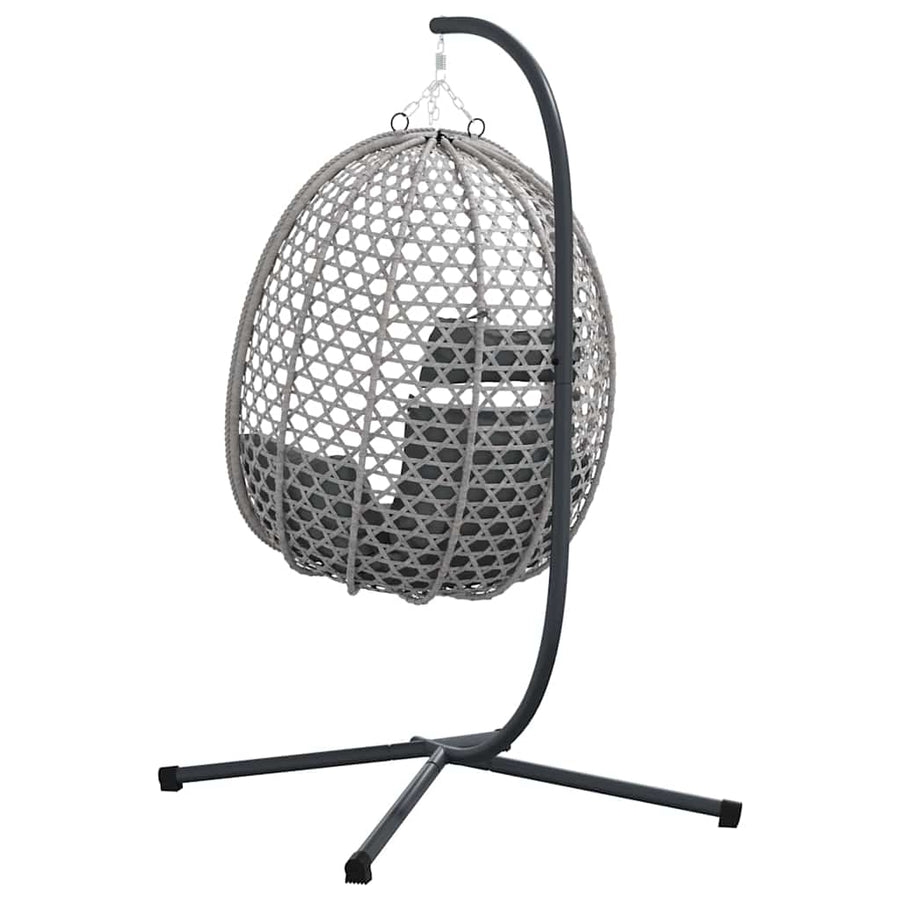 Hangende ei-stoel Antraciet en grijs 104 x 100 x 191 cm