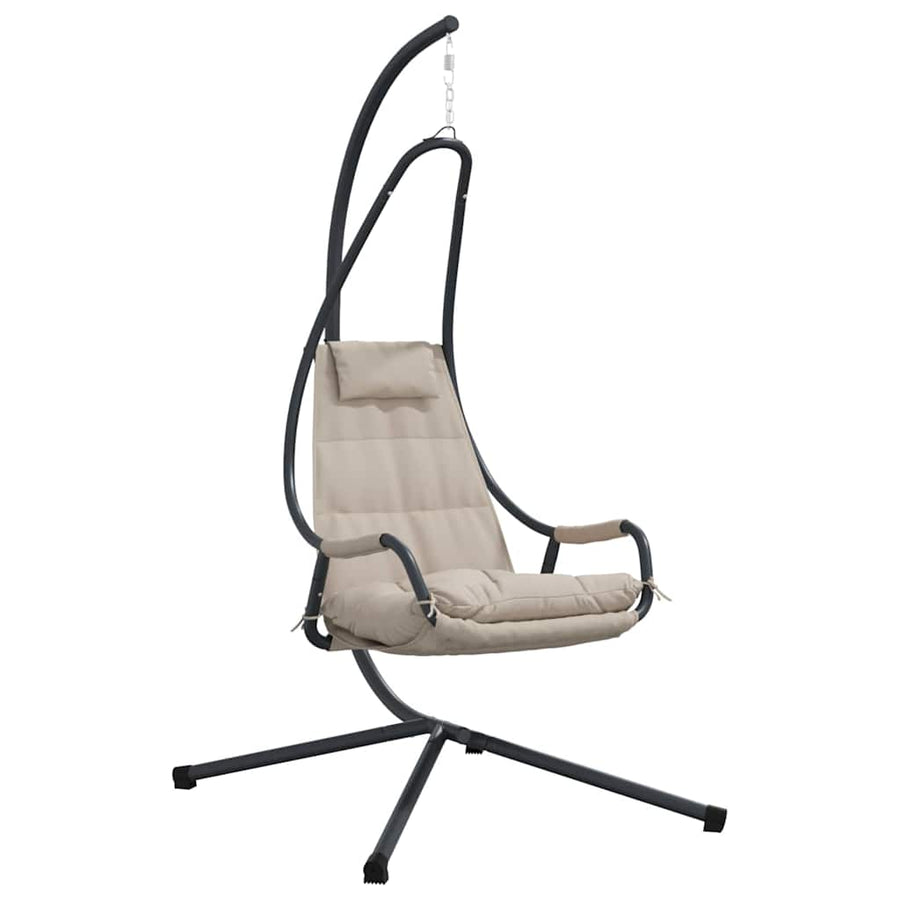 Hangende ei-stoel Taupe 94 x 107 x 196,5 cm Staal