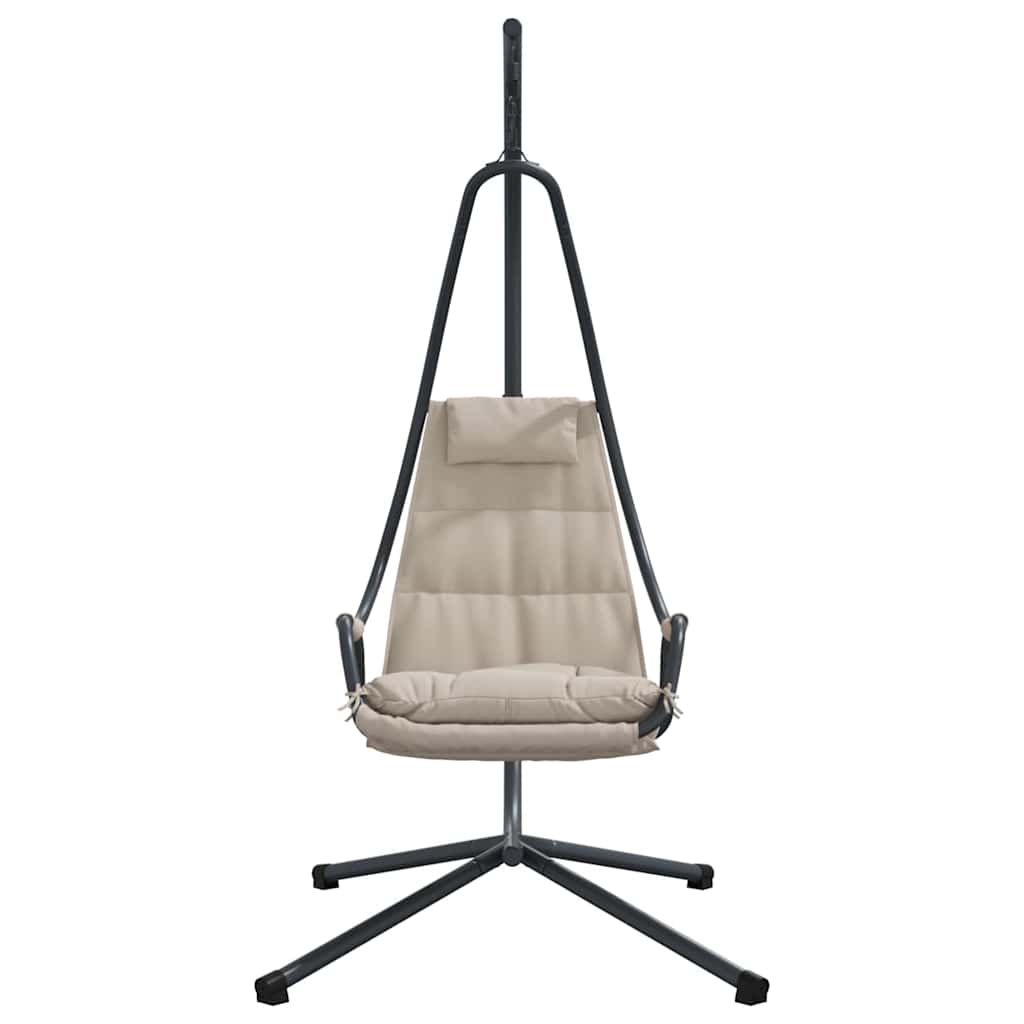 Hangende ei-stoel Taupe 94 x 107 x 196,5 cm Staal