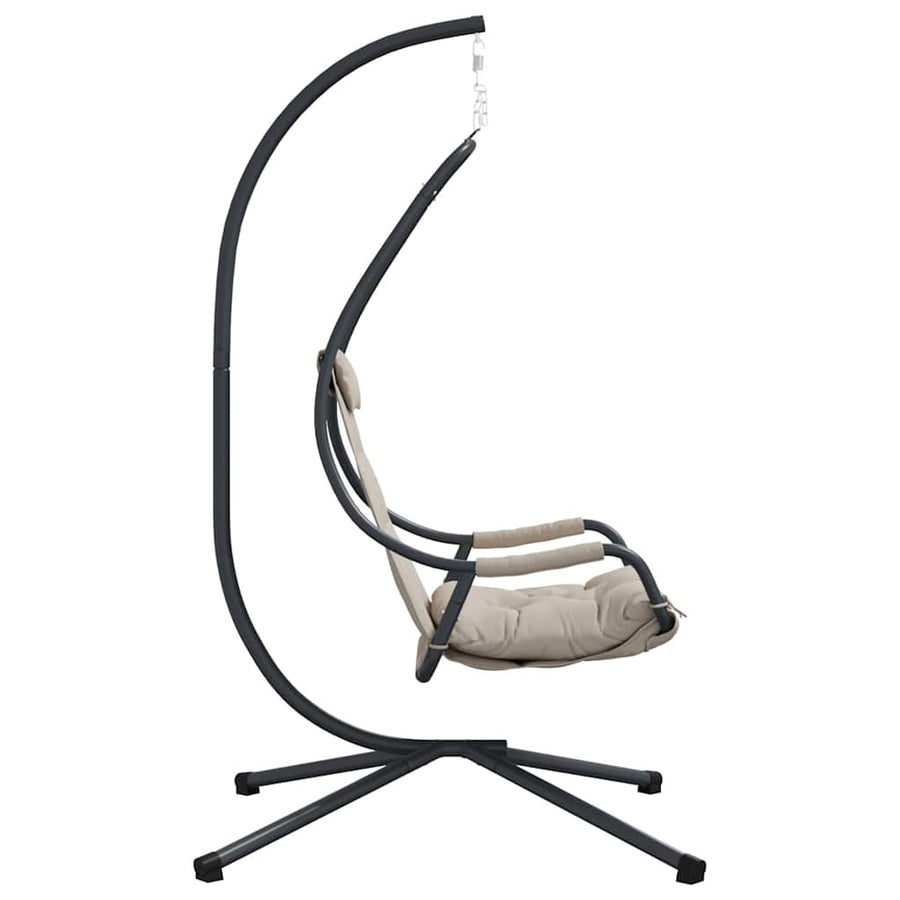 Hangende ei-stoel Taupe 94 x 107 x 196,5 cm Staal