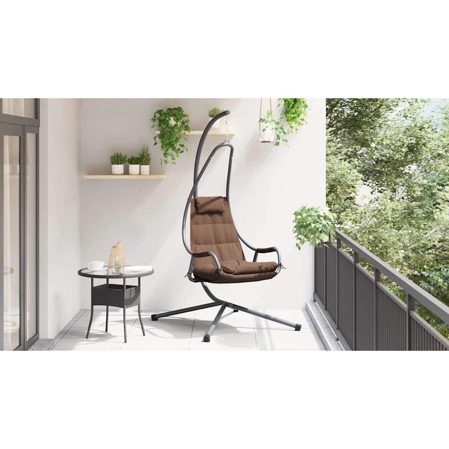 Hangende ei-stoel Koffiebruin 94 x 107 x 196,5 cm Staal
