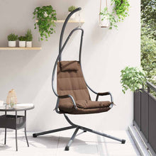 Hangende ei-stoel Koffiebruin 94 x 107 x 196,5 cm Staal